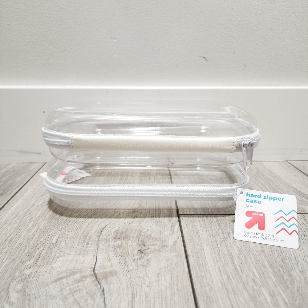 Target Up & Up Clear Hard Sided Zipper Case